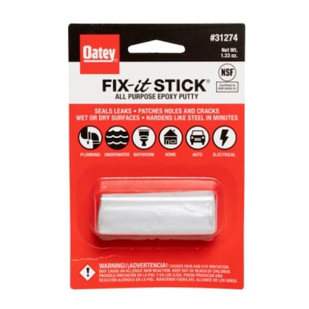 Oatey Oatey 31274 1.3 oz Fixit Stick All Purpose Epoxy Putty - Off White 31274